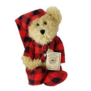 Boyds Bears Alvis Q Bearnap Teddy Bear in Pajamas 14" Mohair LE 8258 #900208